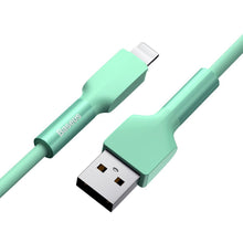 Заредете изображение във визуализатора на галерията – Baseus durable USB - Lightning cable 2,4 A 1 m 480 Mbps green (CALGJ-06) - TopMag
