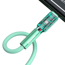 Заредете изображение във визуализатора на галерията – Baseus durable USB - Lightning cable 2,4 A 1 m 480 Mbps green (CALGJ-06) - TopMag
