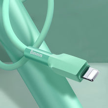 Заредете изображение във визуализатора на галерията – Baseus durable USB - Lightning cable 2,4 A 1 m 480 Mbps green (CALGJ-06) - TopMag
