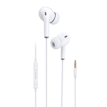 Заредете изображение във визуализатора на галерията – Dudao in-ear headphones headset with remote control and microphone 3.5 mm mini jack white (X14 white) - TopMag
