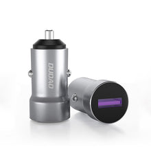 Заредете изображение във визуализатора на галерията – Dudao Fast USB Cigarette Lighter Car Charger 5 A 22.5 W Quick Charge 3.0 VOOC Gray (R4Pro Upgrade gray) - TopMag

