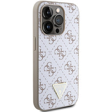 Заредете изображение във визуализатора на галерията – Original Case GUESS hardcase 4G Triangle Metal Logo GUHCP15LPG4GPH for Iphone 15 Pro white
