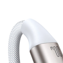 Заредете изображение във визуализатора на галерията – Joyroom 2 in 1 Lightning cable and inductive charger for Apple Watch 1.5m white (S-IW011)
