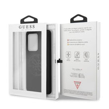 Заредете изображение във визуализатора на галерията – Guess GUHCS69LS4GBK S20 Ultra G988 black/czarny hard case Silicone 4G Tone On Tone - TopMag

