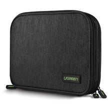 Заредете изображение във визуализатора на галерията – Ugreen case hard disk box HDD SSD phone cables accessories 24.5 x 17.5 x 5 cm gray (50147 LP149) - TopMag
