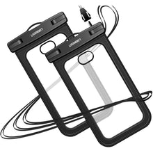 Заредете изображение във визуализатора на галерията – Ugreen universal waterproof cover phone case (max 6.0``) for swimming pool by the water IPX8 black (50919 LP186) - TopMag
