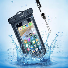 Заредете изображение във визуализатора на галерията – Ugreen universal waterproof cover phone case (max 6.0``) for swimming pool by the water IPX8 black (50919 LP186) - TopMag
