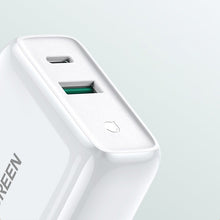 Заредете изображение във визуализатора на галерията – Ugreen Fast USB Type C / USB Wall Charger 36 W Quick Charge 4.0 Power Delivery white (60468 CD170) - TopMag
