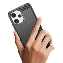Заредете изображение във визуализатора на галерията – Flexible carbon pattern case for Xiaomi Redmi 12 Carbon Case - black
