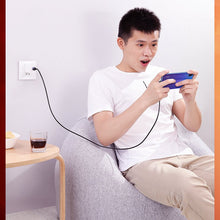 Заредете изображение във визуализатора на галерията – Ugreen angle cable with side USB plug - USB Type C 5 A Quick Charge 3.0 AFC FCP 0.5 m black (70431 US313)
