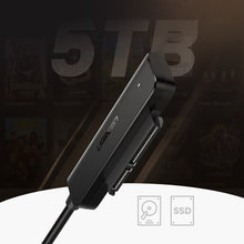 Заредете изображение във визуализатора на галерията – Ugreen adapter 2.5 &#39;&#39; SATA III 3.0 HDD SSD - USB 3.2 Gen 1 (SuperSpeed USB 5 Gbps) black (70609 CM321) - TopMag
