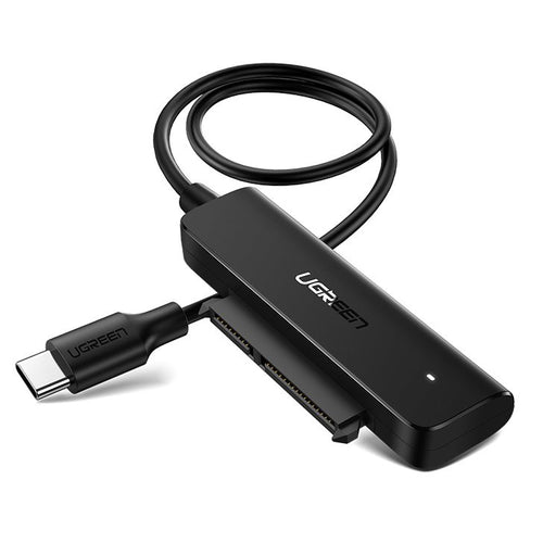 Ugreen adapter 2.5 '' SATA III 3.0 HDD SSD - USB Type C 3.2 Gen 1 (SuperSpeed USB 5 Gbps) adapter black (70610 CM321) - TopMag