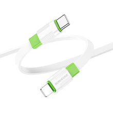 Заредете изображение във визуализатора на галерията – Borofone Cable BX89 Union - Type C to Lightning - PD 20W 1 metre white-green
