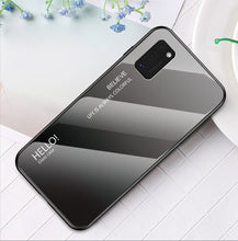 Заредете изображение във визуализатора на галерията – Gradient Glass case Cover with Samsung Galaxy A41 tempered glass backing blue-purple - TopMag
