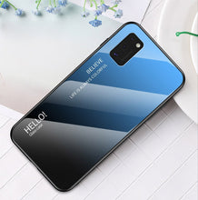Заредете изображение във визуализатора на галерията – Gradient Glass case Cover with Samsung Galaxy A41 tempered glass backing blue-purple - TopMag
