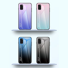 Заредете изображение във визуализатора на галерията – Gradient Glass Durable Cover with Tempered Glass Back Samsung Galaxy A41 black-red - TopMag
