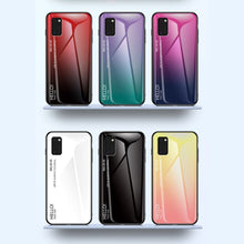 Заредете изображение във визуализатора на галерията – Gradient Glass Durable Cover with Tempered Glass Back Samsung Galaxy A41 black-red - TopMag
