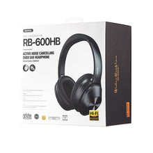 Заредете изображение във визуализатора на галерията – Remax wireless Bluetooth headset 5.0 ANC (Active Noise Cancelling) EDR with built in microphone white (RB-600HB) - TopMag
