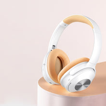 Заредете изображение във визуализатора на галерията – Remax wireless Bluetooth headset 5.0 ANC (Active Noise Cancelling) EDR with built in microphone white (RB-600HB) - TopMag
