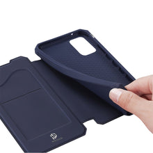 Заредете изображение във визуализатора на галерията – DUX DUCIS Skin X Bookcase type case for Samsung Galaxy A41 blue - TopMag
