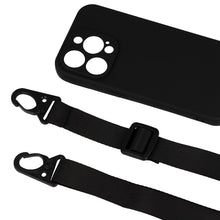 Заредете изображение във визуализатора на галерията – Strap Silicone Case for Iphone 13 Pro design 2 black
