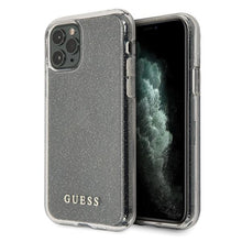 Заредете изображение във визуализатора на галерията – Guess GUHCN58PCGLSI iPhone 11 Pro srebrny/silver hard case Glitter - TopMag
