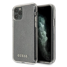 Заредете изображение във визуализатора на галерията – Guess GUHCN65PCGLSI iPhone 11 Pro Max srebrny/silver hard case Glitter - TopMag
