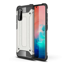 Заредете изображение във визуализатора на галерията – Hybrid Armor Case Tough Rugged Cover for Samsung Galaxy A41 silver - TopMag
