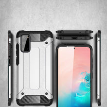 Заредете изображение във визуализатора на галерията – Hybrid Armor Case Tough Rugged Cover for Samsung Galaxy A41 silver - TopMag
