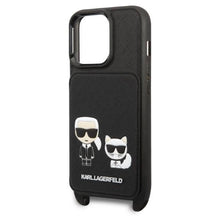 Заредете изображение във визуализатора на галерията – Karl Lagerfeld KLHCP13XSAKCHSK iPhone 13 Pro Max 6.7" Hardcase Saffiano Karl &amp; Choupette Embossed
