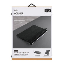 Заредете изображение във визуализатора на галерията – UNIQ etui Yorker Kanvas iPad Pro 12,9" (2020) czarny/obsidian knit black - TopMag
