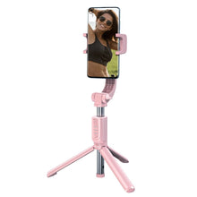 Заредете изображение във визуализатора на галерията – Baseus selfie stick telescopic retractable selfie stick tripod with bluetooth remote control pink (SULH-04) - TopMag
