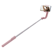 Заредете изображение във визуализатора на галерията – Baseus selfie stick telescopic retractable selfie stick tripod with bluetooth remote control pink (SULH-04) - TopMag
