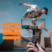 Заредете изображение във визуализатора на галерията – Baseus gimbal single-axis selfie stick telescopic extendable selfie stick tripod with bluetooth remote control black (SULH-01) - TopMag
