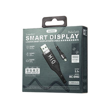 Заредете изображение във визуализатора на галерията – Remax Intelligent Digital Data USB - Lightning Cable overcharge protection programmable timer 2,1 A 1,2 m black (RC-096i black) - TopMag
