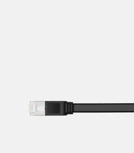 Заредете изображение във визуализатора на галерията – Ugreen Flat Cable Internet Network Cable Ethernet Patchcord RJ45 Cat 6 UTP 1000Mbps 5m Black (NW101 50187) - TopMag
