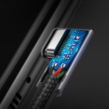 Заредете изображение във визуализатора на галерията – Ugreen angle cable with side plug USB Type C - USB Type C Power Delivery Quick Charge FCP 3 A 1 m gray (70529 US323) - TopMag
