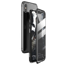 Заредете изображение във визуализатора на галерията – Wozinsky Full Magnetic Case Full Body Front and Back Cover with built-in glass for Samsung Galaxy A71 black-transparent - TopMag

