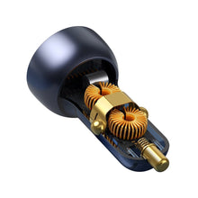Заредете изображение във визуализатора на галерията – Baseus car charger USB / USB Type C 65 W 5 A SCP Quick Charge 4.0+ Power Delivery 3.0 LCD display gray (CCKX-C0G) - TopMag
