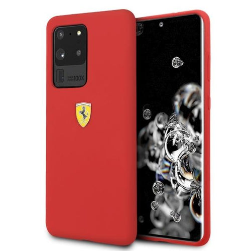 Ferrari Hardcase FESSIHCS69RE S20 Ultra G988 czerwony/red Silicone - TopMag