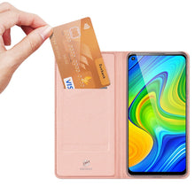 Заредете изображение във визуализатора на галерията – DUX DUCIS Skin Pro Bookcase type case for Xiaomi Redmi 10X 4G / Xiaomi Redmi Note 9 pink - TopMag
