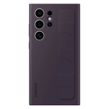 Заредете изображение във визуализатора на галерията – Samsung Standing Grip Case EF-GS928CEEGWW with holder / stand for Samsung Galaxy S24 Ultra - dark purple
