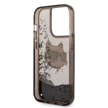 Заредете изображение във визуализатора на галерията – Karl Lagerfeld KLHCP14XLNCHCK iPhone 14 Pro Max 6.7" black/black hardcase Glitter Choupette Head
