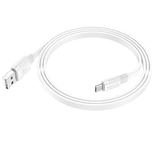 Заредете изображение във визуализатора на галерията – Borofone Cable BX89 Union - USB to Micro USB - 2,4A 1 metre white-grey
