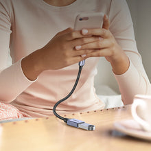 Заредете изображение във визуализатора на галерията – USB C (male) - USB (female) 3.0 OTG cable 0.15m Ugreen US378 - black
