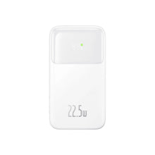 Заредете изображение във визуализатора на галерията – Baseus Comet Series powerbank with display 20000mAh 22.5W - white + USB-A - USB-C 0.3m cable - white
