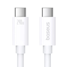 Заредете изображение във визуализатора на галерията – Baseus CB000068 USB-C - USB-C cable 240W PD 8K 60Hz 1m - white
