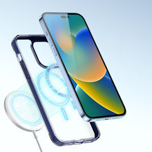 Заредете изображение във визуализатора на галерията – Dux Ducis Clin2 case for iPhone 14 Pro Max magnetic MagSafe cover blue
