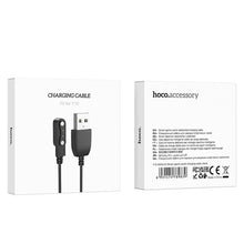 Заредете изображение във визуализатора на галерията – HOCO charger for smartwatch Y10 smarts sports black
