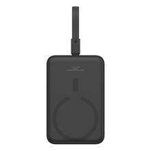 Заредете изображение във визуализатора на галерията – Baseus Magnetic Mini MagSafe 10000mAh 20W powerbank with built-in Lightning cable - black + Baseus Simple Series USB-C - USB-C 60W 0.3m cable
